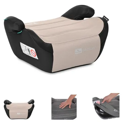 Produktbild von Lorelli Kinder Sitzerhöhung i-Size Magellan (125-150cm) Bezug waschbar, Booster beige