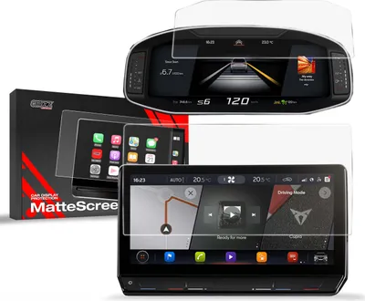 Produktbild von Matte Autodisplayfolie 2in1 für Cupra Leon 2w1 12" (2020-...), Grizz Protector