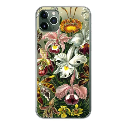 Produktbild von MuchoWow® Handyhülle Schutzhülle Hülle für iPhone 11 Pro Max Orchidee - Haeckel - Kunst Silikon Softcase Handy Hülle - Schutz