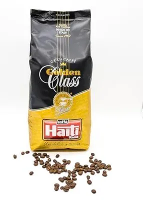 Obrázek produktu pro Caffè Haiti Roma Gran Caffè Golden Class, zrnková káva, balení 1 kg, kvalitní směs s italským řemeslným pražením