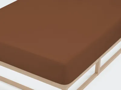 Produktbild von Castell Jersey-Stretch-Spannbetttuch 0077113 color: chocolate, size: 1x 120x200 cm