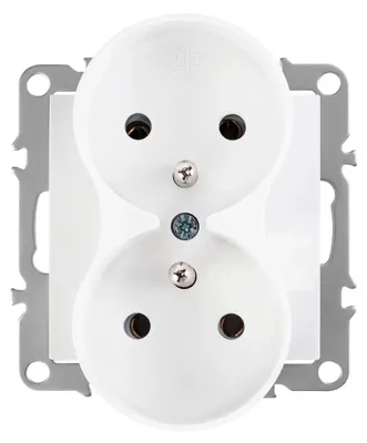 Immagine prodotto di Doppia Presa Con Messa A Terra Toolight Oste Jnh002-G White
