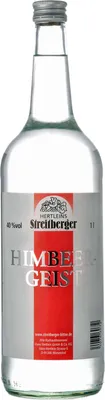 Produktbild von Streitberger Himbeergeist 1l. Flasche