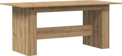Image de vidaXL Table de salle à manger Chêne Artisan 180x90x76 cm Bois composite