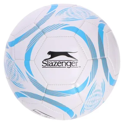 Immagine prodotto di Slazenger - Pallone da allenamento a 32 pannelli, misura 5 (bianco/blu)
