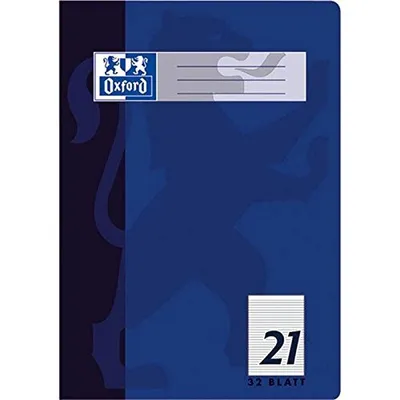 Produktbild von Oxford Schulheft DIN A4 Lineatur 21 / liniert 32 Blatt