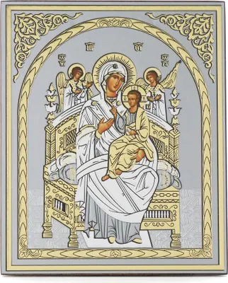 Produktbild von Gottesmutter All Königen Holz Ikone 10x12cm christlich orthodox 11343