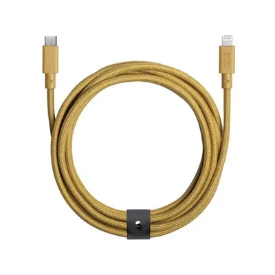 Produktbild von NATIVE UNION, Eco Belt USB-C / USB-C Kabel – 2,4 m, Gelb