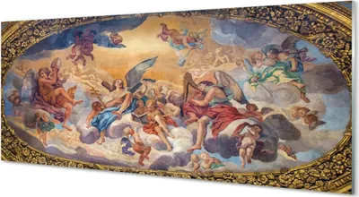Produktbild von Glasbilder 125x50 Wandkunst Rom Engel Bild