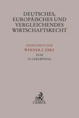 Immagine prodotto di Deutsches, Europäisches und Vergleichendes Wirtschaftsrecht