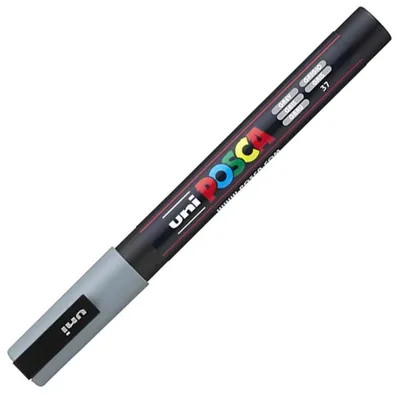 Immagine prodotto di uni-ball® 186533 Marcatore a pigmenti POSCA - 0,9 - 1,3 mm, grigio