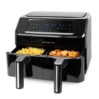 Productafbeelding van Emerio Dubbele Airfryer 2600 W – 2 × 3,6 L – Dual Zone – Digitaal Display – Timer – Sync-functie – AF-130376.1