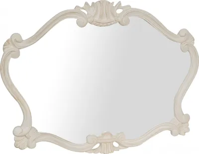 Produktbild von Barock spiegel 69x91x3 cm, Deko spiegel wand aus Holz, Spiegel barock weiß