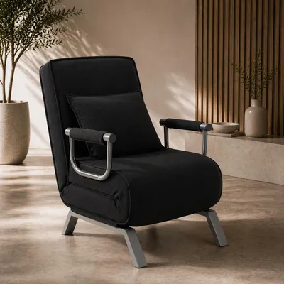 Produktbild von Makika Schlafsessel Schlafsofa Ted klappbar in Schwarz