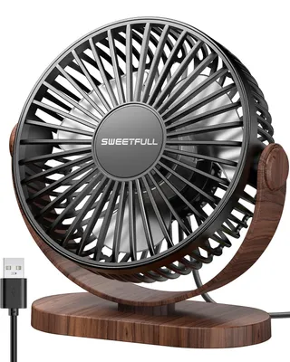 Productafbeelding van USB Ventilator, Mini Tafelventilator, Stil, 3 Snelheden, Draagbaar