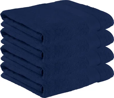Produktbild von Erwin Müller Badetuch Sindelfingen" 4er-Pack dunkelblau 100x150 cm"