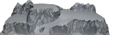 Produktbild von Weihnachtsdorf Arlberg Berglandschaft mit Relief 120x40 cm mehrfarbig
