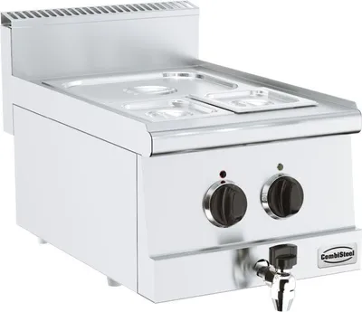 Image de Bain-marie électrique Combisteel 1,5 kW – modèle de table, pour GN 1/2 et 1/6