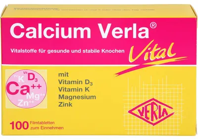 Zdjęcie produktu dla Calcium Verla vital tabletki powlekane, 100 tabletek