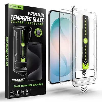 Obrázok produktu pre Techsuit - TitanGlass CrystalHD ochranné sklo kompatibilné s odtlačkom prsta pre Samsung Galaxy S26 Plus – číre