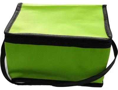 Immagine prodotto di Borsa termica blu/verde, dimensioni 20x14x13 cm, per 6 lattine