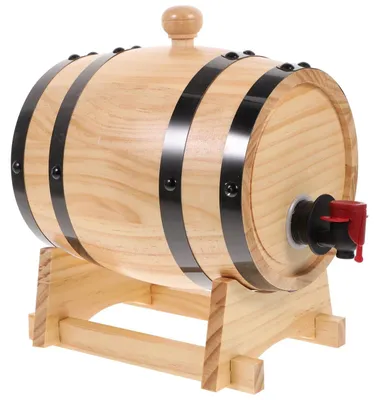 Obrázok produktu pre Dávkovač vína z drevenej suda, vhodný aj na whisky a iné nápoje