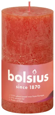 Productafbeelding van Bolsius Rustiekkaars 130/68 Earthy Orange (1 stuk)