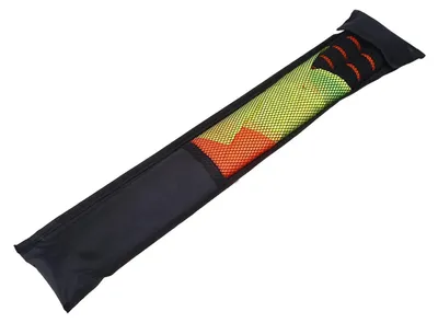 Productafbeelding van Omgoods- Lijnenvlaggen 2 Stuks - Waterdichte Doek - Roestvrij Stalen Staaf - Ideale Trainingsapparatuur - Voetbal/Hockey Accessoire - Totale Lengte 45cm - Scheidsrechtersvlaggen