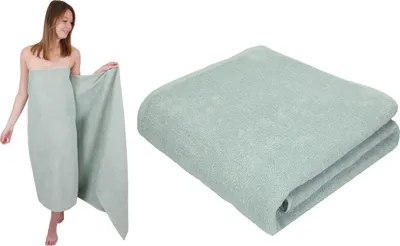 Produktbild von Betz 2 Stück XXL Badetücher 100 x 200 cm BERLIN  Saunatücher 100% Baumwolle Farbe – jade