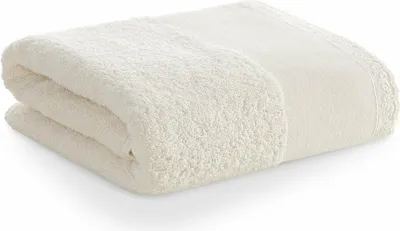 Zdjęcie produktu dla Ręcznik 50x90 cm EMI kremowy bawełna frotte z bordiurą
