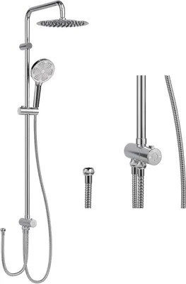Produktbild von Duschset mit Handbrause Kopfbrause 250 mm Edelstahl 201 glänzend