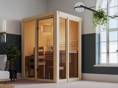 Produktbild von Sauna Paradiso 1 Premium SPARSET 3,6kW Ofen und ext. Strg
