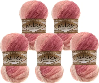 Produktbild von Alize Angora Gold Batik 500g Farbverlaufsgarn 20% Wolle Winterwolle Häkelgarn