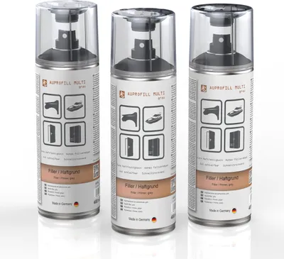Produktbild von 3x AUPROTEC Haftgrund Füller Spray Grau AUPROFILL MULTI Filler Grundierung Primer 400ml