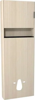 Obrázek produktu pro Koupelnová závěsná skříňka Devo Lotos levá krémově bílá 65 x 190 x 19 cm LF-ZSWCL65x190-F98