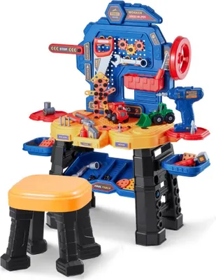 Produktbild von Werkbank für Kinder 181-tlg. - Spielwerkzeuge und Bauwerkzeuge - Für Kinder ab 3 Jahren