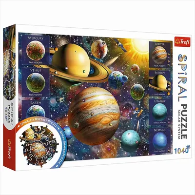 Zdjęcie produktu dla Puzzle spiralne (1040 elementów) - Układ Słoneczny