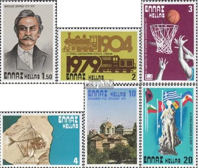 Produktbild von Briefmarken Griechenland 1979 Mi 1354,1355,1356,1357, 1358,1359 (kompl.Ausg.) postfrisch Skoufas