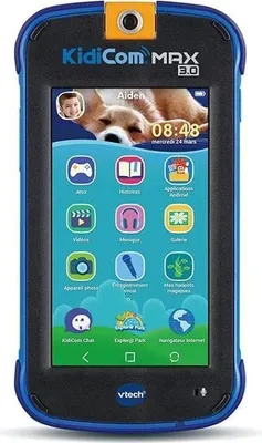 Productafbeelding van VTech KidiCom Max 3.0 kinder tablet, 16 apps/spellen, 8 GB, blauw