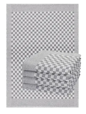Produktbild von Betz 5er Set 50x70cm Geschirrtücher Baumwolle Meinor strapazierfähig und saugstark trocknergeeignet - Gastronomiequalität - Geschirrtücher schwarz
