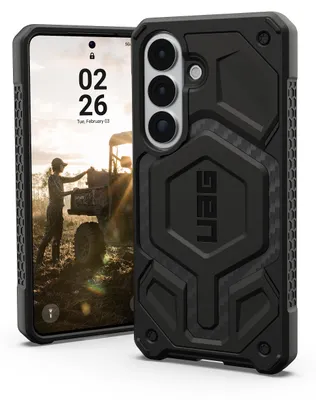 Productafbeelding van Urban Armor Gear Monarch Pro, harde hoes, Samsung, Galaxy S26 Plus, 17 cm (6,7 inch), grafiet, zwart