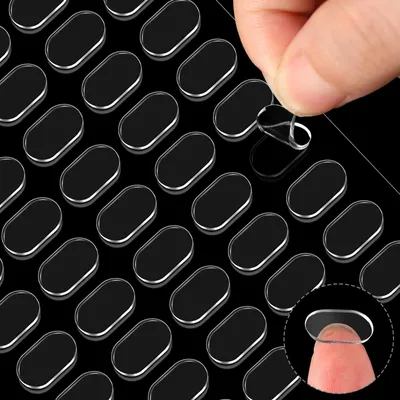Productafbeelding van Dubbelzijdige plakdots - 920 stuks - Transparante plakpads - 13x8 mm