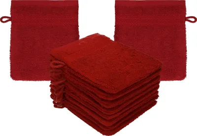 Zdjęcie produktu dla Betz 10 rękawice do prania 16x21 cm PREMIUM 100% bawełna Kolor: rubinowa czerwień