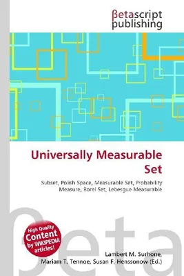 Produktbild von Universally Measurable Set