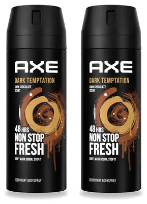 Obrázek produktu pro 2 x Deodorant ve spreji Axe Dark Temptation, 150 ml - výhodná balení - 2 kusy