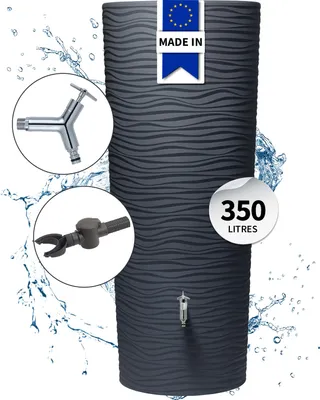Image de Kit Réservoir NATURA 350L GRAPHITE - Collecteur Speedy - Robinet DESIGN