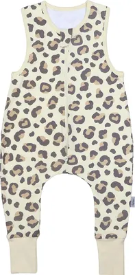 Produktbild von TupTam Sommerschlafsack Baby mit Beinen– Leichter Schlafsack Baby Sommer 0.5 TOG, , Farbe: Leopard, Größe: 80-86