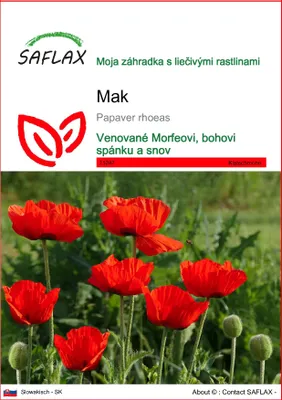 Obrázok produktu pre SAFLAX - mak - Papaver rhoeas - 27000 Semená