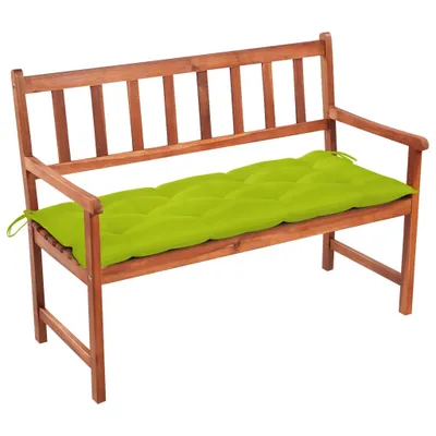 Obrázek produktu pro Zahradní lavice s poduškou 120 cm masivní akáciové dřevo