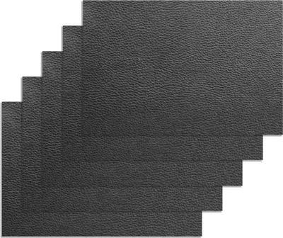 Produktbild von Selbstklebendes Leder-Reparaturflicken-Set, schwarz, für Sitze, Sofas, Möbel – 20 x 30 cm (5 Stück)
